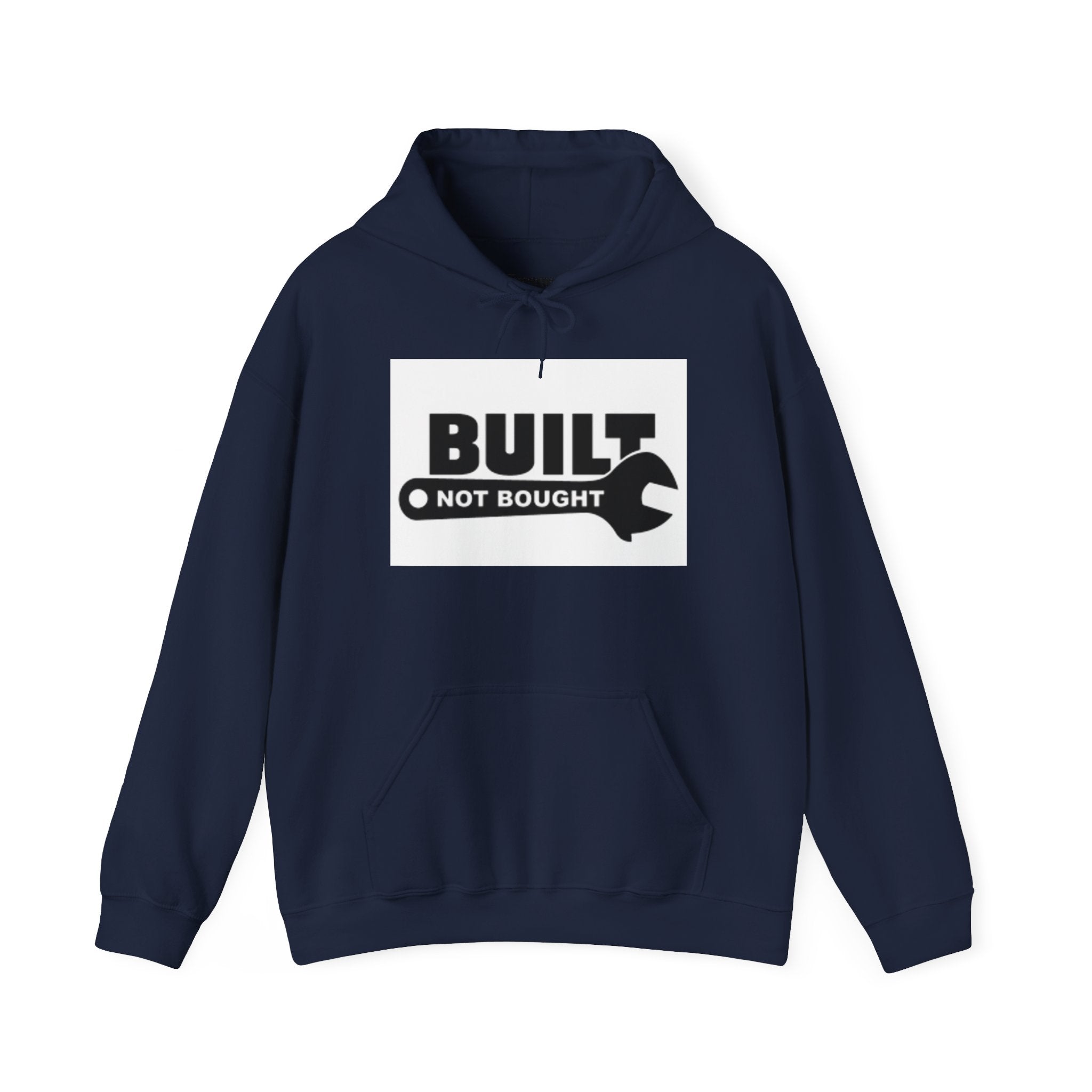 Built Not Bought Hoodie — Mechanic DIY Pride Hooded Sweatshirt